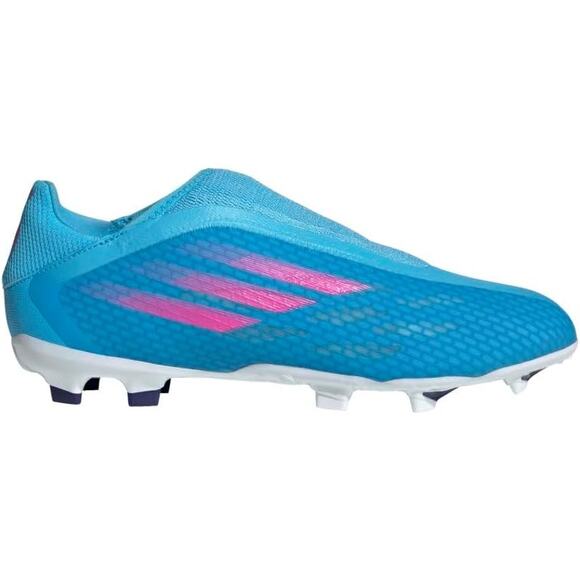 NWT adidas X Speedflow.3 FG Soccer Shoe Sky Rush/Pink/White Men’s 12 - Picture 6 of 8